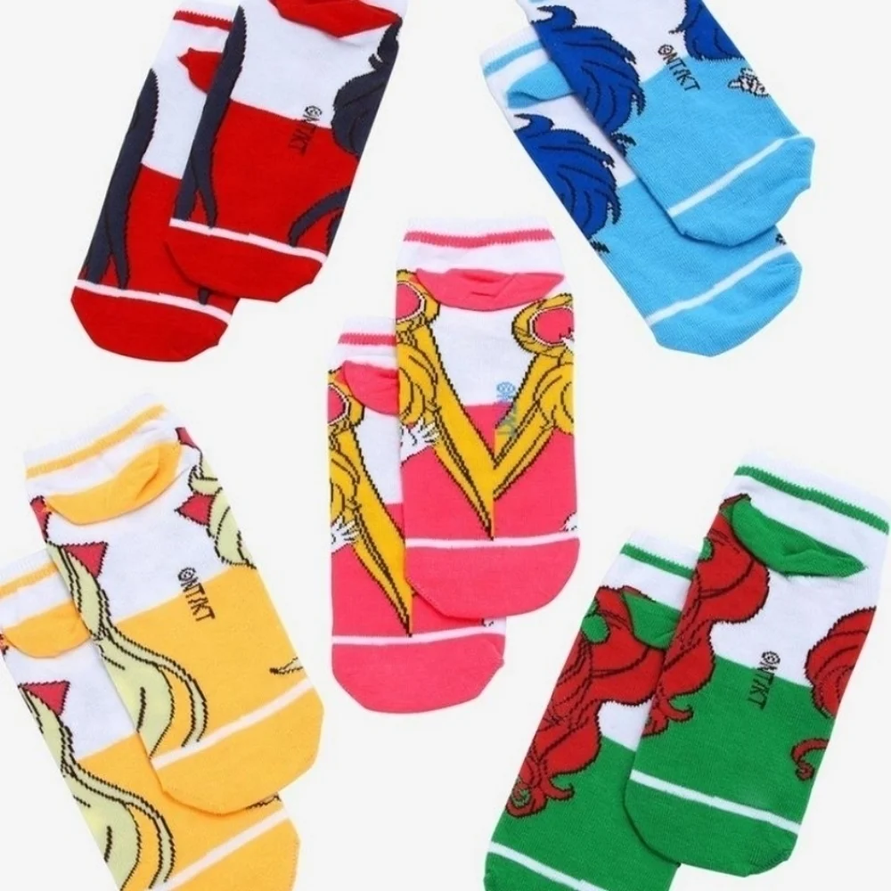 Bioworld Sailor Moon 5 pack Ankle Sock Set